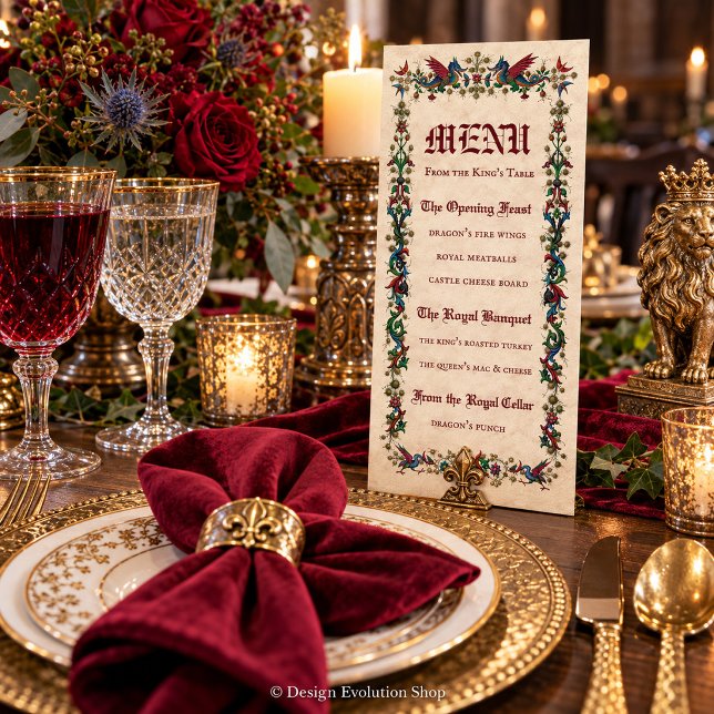 Menu Medieval | Festa Real Renascimento  (Criador carregado)
