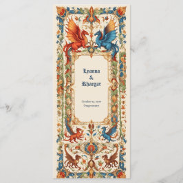 Menu Medieval Wedding, Ancient Manuscript