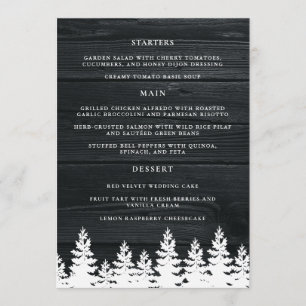 Menu Mesa de outono de madeira russa