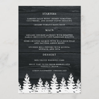 Menu Mesa de outono de madeira russa