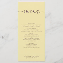 Menu Midnight Fig & Champagne Script Wedding Dinner