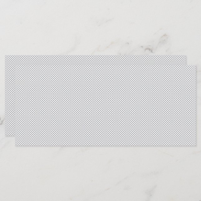 Menu Minimal Grey Polka Dot Pattern  (Frente/Verso)