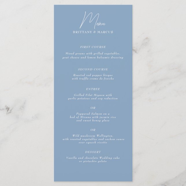 Menu Minimalista de Baixo Nível (Frente)