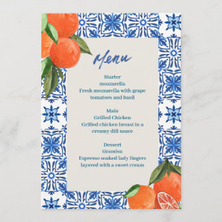 Menu Minimalista Moderno