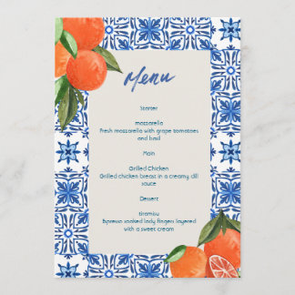 Menu Minimalista Moderno