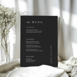 MENU Mínimo de Casamento Preto&Branco