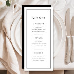 Menu Modern Minimal Black And White<br><div class="desc">Modern Minimal Black And White Menu.</div>