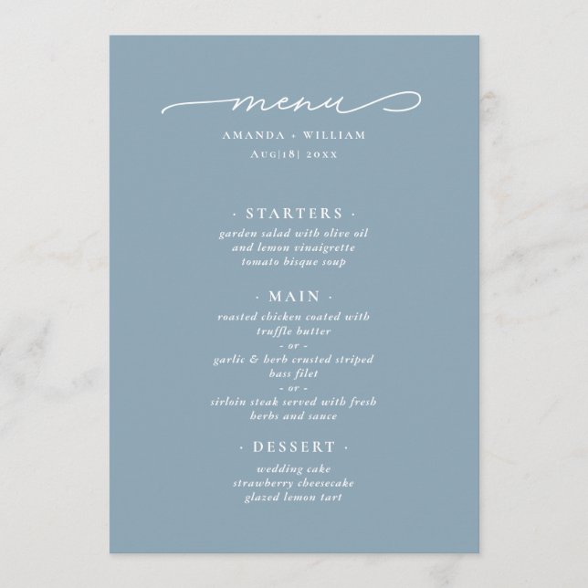 Menu Moderno e Elegante (Frente)