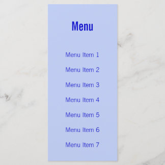 Menu Monograma Moderno - Azul