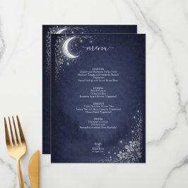 Menu Moonlit Grove Celestial Woodland Wedding Party