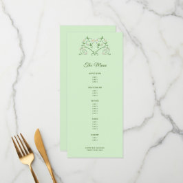 Menu Multi-Curso Vine Heart on Mint