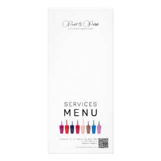 Menu Nail Polonês Color Set Nail Salon Services