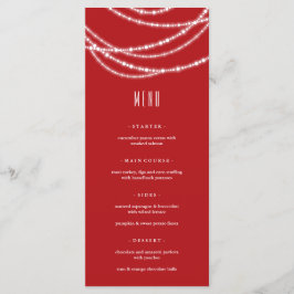 Menu Natal Alegre & Brilhante Luzes Espelhantes Festa d