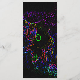 Menu Neon Glow Cat Bookmark