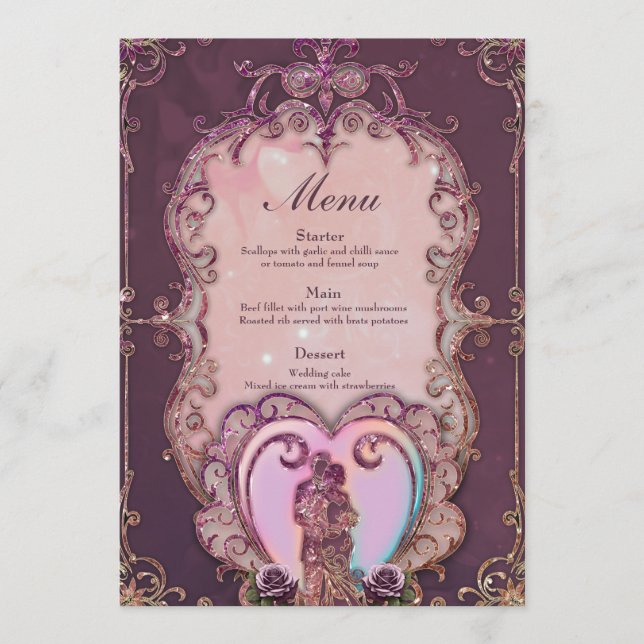 Menu No Embrião do Coração. (Frente)