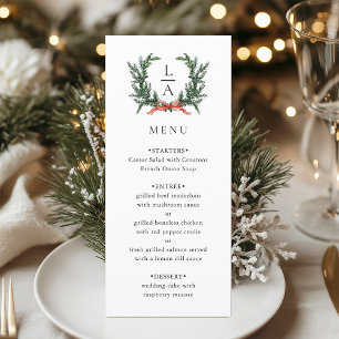 Menu Noiva de Coroa de Guarlanda Sempre Verde
