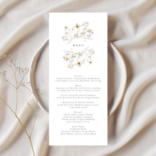 Menu Noiva de Flores Silvestres Coroa de Primavera (Criador carregado)