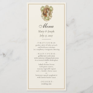 Menu Noivado Católico Casamento de Maria e José