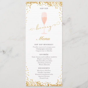 Menu Noivado Sip Sip Hooray Brunch CHÁ