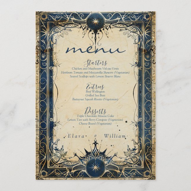 Menu Numenorean Royal Wedding (Frente)