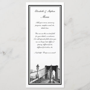 Menu NYC Skyline Brooklyn Bridge Nº 2 Enchida