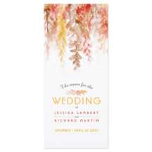 O cardápio cai em cascata de cor d'água laranja ca