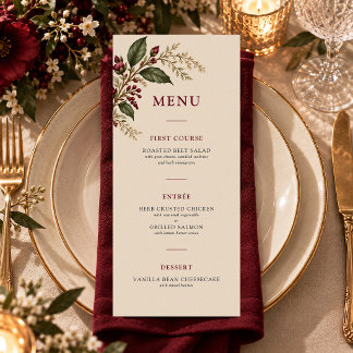 Menu O Jardim de Vinho