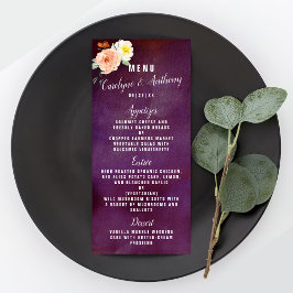 Menu O Romance Na Coleção De Casamentos De Bloom