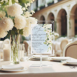 Menu Obrigado de Nápoles Minimalista Rosa Rosa Branco A