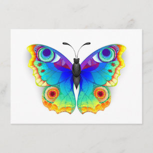 Menu Olho Peacock da Borboleta Arco-Íris
