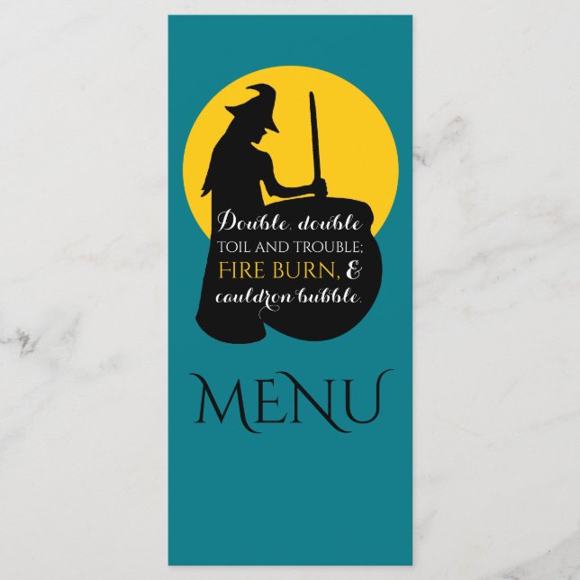 Menu Ortografia de Bruxa e Lua (Frente)