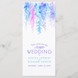 Menu Pacote de cores de cor floral de arte floral em ca