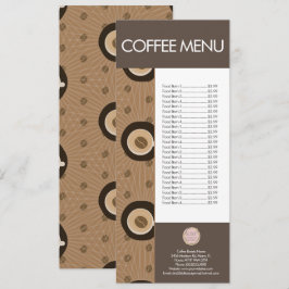 Menu Padrão de Cafeteria Moderna
