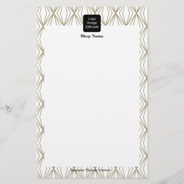 Menu Padrão de Geometria Moderna Branco (Frente)