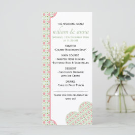 Menu Padrão Floral Pastel Adorável Sem Costura rosa doc