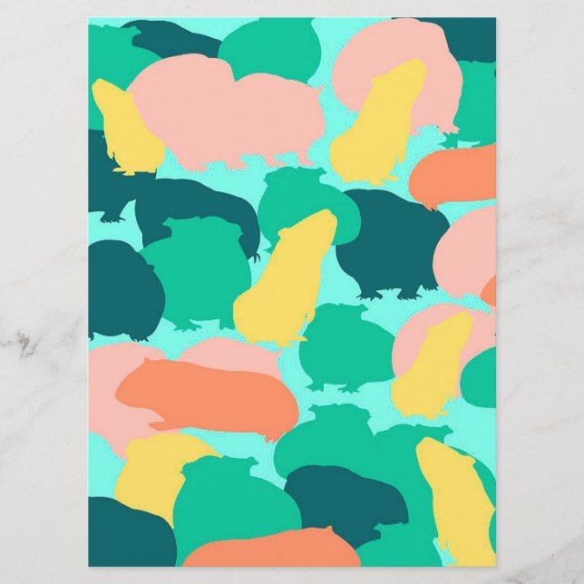 Menu Padrões de guincho cor engraçada Pet Ideias dotada (Frente)