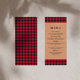 Menu País da Xadrez Russo Vermelho e Negro de Tart