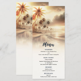 Menu Palmeiras & Laranja Cardápio de Casamento na Praia