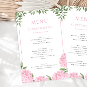 Menu Papel de Casamento de Fronteira Enquadrada po