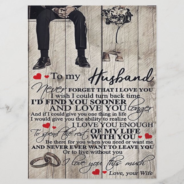 Menu Para Minha Letra Marido, Apaixonar Aspas Presente (Frente)