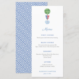 Menu Partido Azul Branco Vermelho Tópico Clássico