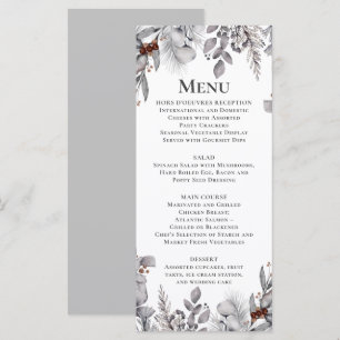 Menu Pássaro Prateado, Cinza, Marrom Ferrugem Inverno B