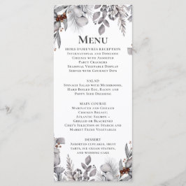 Menu Pássaro Prateado, Cinza, Marrom Ferrugem Inverno B