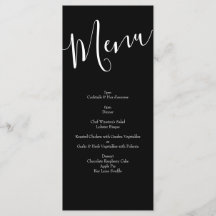 Peach Black Floral Wedding Elegante