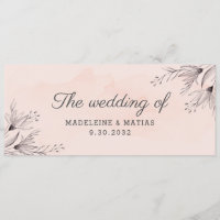Peach e cinza floral florescem o casamento
