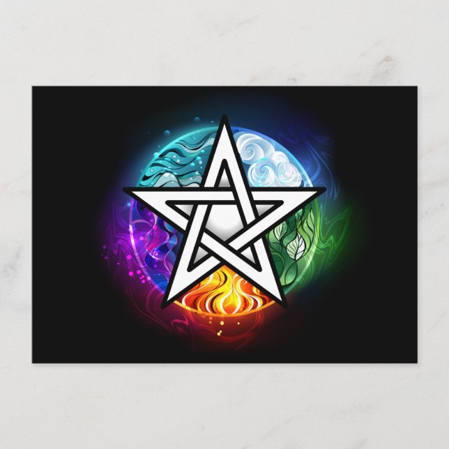 Menu Pentagrama do Wiccan (Frente)