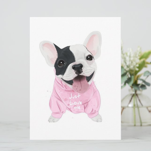 Menu Pentes de Cães | Apenas Me Ame, Cão De Amor (Em pé/Frente)