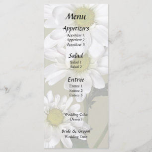 Menu Pequena Margarida Olhando para Cima