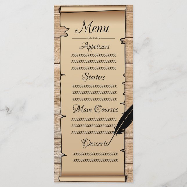 Menu Pergaminho (Frente)