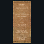 Menu Personalizado de Casamento de Destino do Mapa<br><div class="desc">Design do cartão de Destino de Mapa de Vintage exclusivo com um mapa mundial aflita em um antigo papel de artesanato. Use a ferramenta Personalizar para adicionar suas informações. Para ver mais,  também,  minha Coleção de Casamentos de Destino do Mapa Vintage.</div>